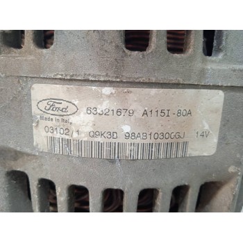 Recambio de alternador para ford focus berlina (cak) ambiente referencia OEM IAM 63321679 A115I80A 98AB10300GJ