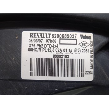 Recambio de faro derecho para renault kangoo (f/kc0) alize referencia OEM IAM 8200589037  