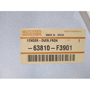 Recambio de aletin delantero derecho para nissan cabstar 09.06 referencia OEM IAM 63810F3901  