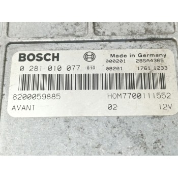 Recambio de centralita motor uce para renault megane i scenic (ja0) 1.9 d kaleido referencia OEM IAM 8200059885  