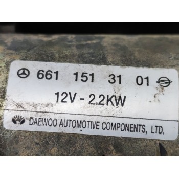 Recambio de motor arranque para ssangyong korando 2.9 tdi grand lux referencia OEM IAM 6611513101  