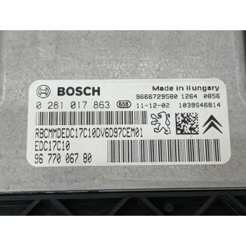 Recambio de centralita motor uce para citroën berlingo cuadro x referencia OEM IAM 9677006780  