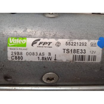 Recambio de motor arranque para opel astra h ber. edition referencia OEM IAM TS18E33 55221292 DEMTS18E33