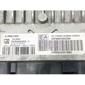 Recambio de centralita motor uce para citroën c3 1.4 hdi x referencia OEM IAM 9653451880  