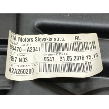 Recambio de elevalunas trasero izquierdo para kia cee´d x-tech referencia OEM IAM 83470A2341  