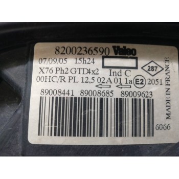 Recambio de faro izquierdo para renault kangoo (f/kc0) alize referencia OEM IAM 8200236590  