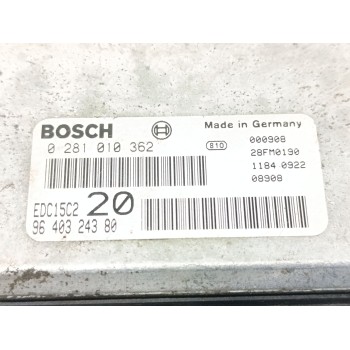 Recambio de centralita motor uce para citroën xsara berlina 2.0 hdi attraction (66kw) referencia OEM IAM 9640324380  