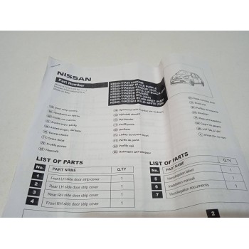 Recambio de moldura para nissan micra (k13) referencia OEM IAM KE6051HA20WH  