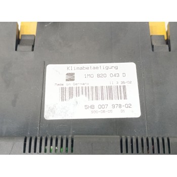 Recambio de mando climatizador para seat leon (1m1) signo referencia OEM IAM 1M0820043D  