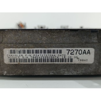 Recambio de centralita motor uce para chrysler voyager (gs) 2.4 referencia OEM IAM P04727270AA  