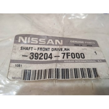 Recambio de transmision delantera derecha para nissan terrano/terrano.ii (r20) referencia OEM IAM 392047F000  