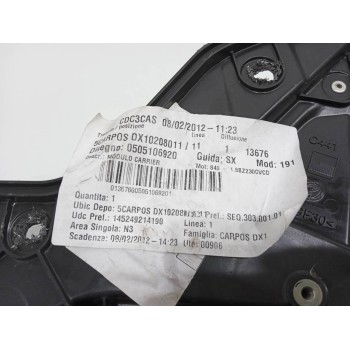 Recambio de elevalunas trasero derecho para alfa romeo giulietta (191) quadrifoglio verde referencia OEM IAM 00505106920 0505106