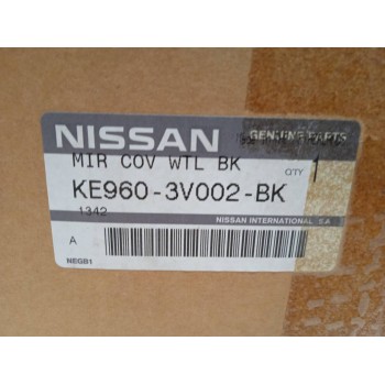 Recambio de carcasa retrovisor derecho para nissan note referencia OEM IAM KE9603V002BK  