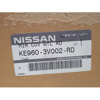 Recambio de carcasa retrovisor derecho para nissan note referencia OEM IAM KE9603V002RD  