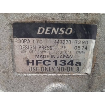 Recambio de compresor aire acondicionado para iveco daily combi 29 - l 12 combi referencia OEM IAM 4472207290 10PA17C 