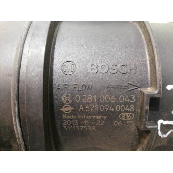 Recambio de caudalimetro para ssangyong korando quartz 4x2 referencia OEM IAM 0281006043 A6710940048 