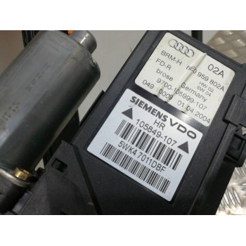 Recambio de elevalunas trasero derecho para audi a4 berlina (8e) 1.9 tdi (96kw) referencia OEM IAM 8E0959802A  
