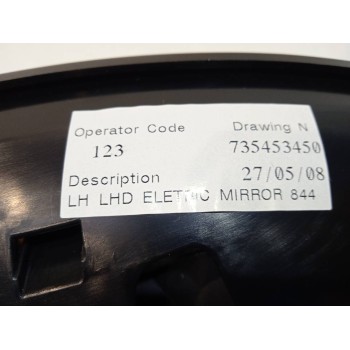 Recambio de retrovisor izquierdo para lancia delta (181) referencia OEM IAM 735453450  