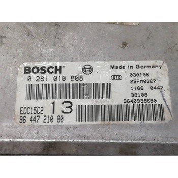 Recambio de centralita motor uce para citroën c5 berlina 2.0 hdi magic referencia OEM IAM 0281010808 9644721080 