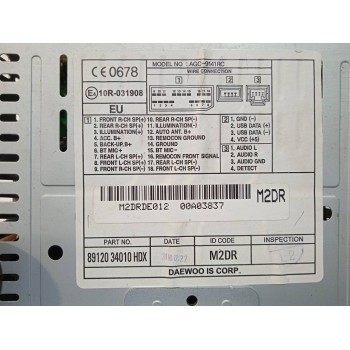 Recambio de sistema audio / radio cd para ssangyong korando referencia OEM IAM 8912034010HDX  