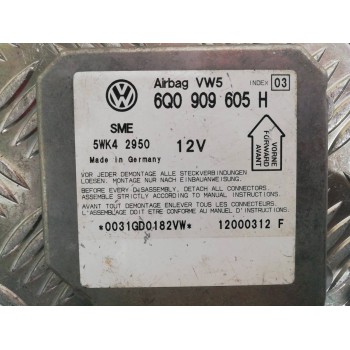 Recambio de centralita airbag para skoda fabia (6y2/6y3) attractive referencia OEM IAM 6Q0909605H 5WK42950 