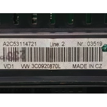 Recambio de cuadro instrumentos para volkswagen passat berlina (3c2) advance referencia OEM IAM 3C0920870L  