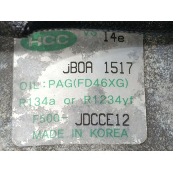 Recambio de compresor aire acondicionado para hyundai i30 (gd) go! brasil referencia OEM IAM JDCCE12  
