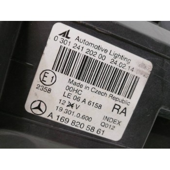 Recambio de faro derecho para mercedes-benz clase a (w169) a 180 cdi (169.007) referencia OEM IAM A1698205861  