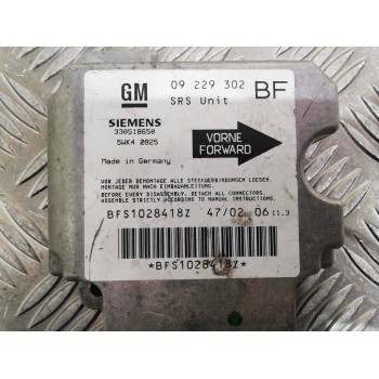 Recambio de centralita airbag para opel astra g berlina club referencia OEM IAM 09229302 5WK42925 