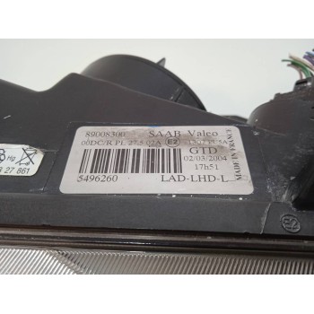 Recambio de faro izquierdo para saab 9-5 berlina referencia OEM IAM 89008300  
