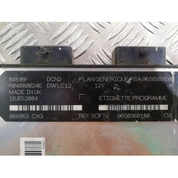 Recambio de centralita motor uce para citroën c15 rd familiale referencia OEM IAM 9650359580 9650360180 R04080024E