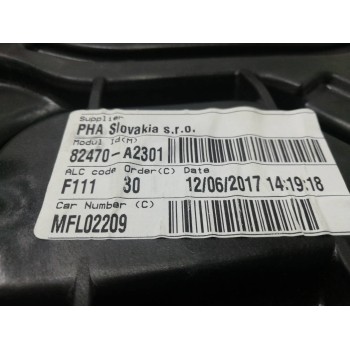 Recambio de elevalunas delantero izquierdo para kia cee´d tech referencia OEM IAM 82470A2301  