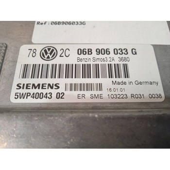 Recambio de centralita motor uce para volkswagen passat berlina (3b3) advance referencia OEM IAM 06B906033G 5WP4004302 