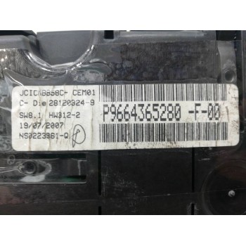 Recambio de cuadro instrumentos para citroën c4 grand picasso exclusive referencia OEM IAM 9664365280  