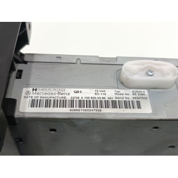 Recambio de sistema audio / radio cd para mercedes-benz clase b (w245) 200 cdi (245.208) referencia OEM IAM A1698200386  