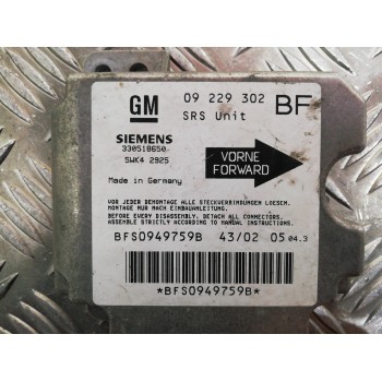 Recambio de centralita airbag para opel astra g berlina club referencia OEM IAM 09229302 5WK42925 