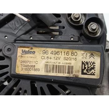 Recambio de alternador para peugeot 307 (s1) xn referencia OEM IAM 9649611680  