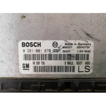 Recambio de centralita motor uce para opel astra g berlina club referencia OEM IAM 90589736 0281001670 