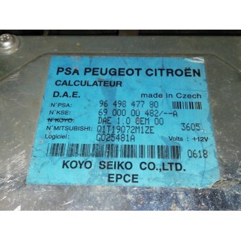 Recambio de centralita check control para citroën c3 1.1 furio referencia OEM IAM 9649847780 6900000482 