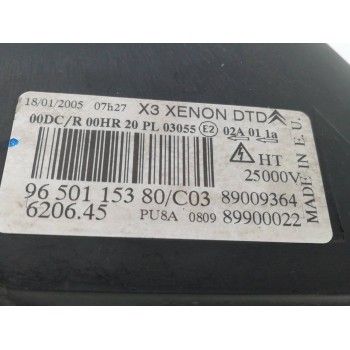 Recambio de faro derecho para citroën c5 berlina exclusive referencia OEM IAM 9650115380  