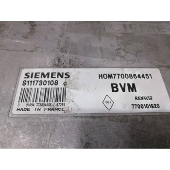 Recambio de centralita inmovilizador para renault megane i classic (la0) 1.4e rn referencia OEM IAM 7700101920 7700864451 S11173