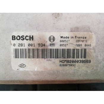 Recambio de centralita motor uce para renault scenic (ja..) 1.9 dci authentique referencia OEM IAM 8200039569 0281001934 