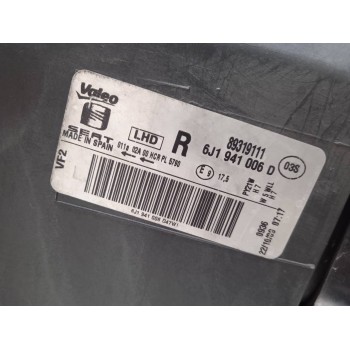 Recambio de faro derecho para seat ibiza (6j5) copa referencia OEM IAM 6J1941006D 6J1941006 89319111
