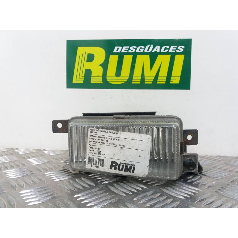 Recambio de faro antiniebla derecho para daewoo aranos cd referencia OEM IAM   