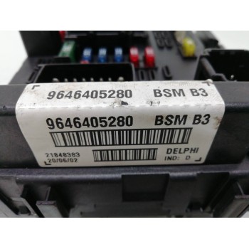 Recambio de caja reles / fusibles para peugeot 406 berlina (s1/s2) srdt referencia OEM IAM 9646405280  