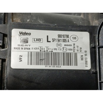 Recambio de faro izquierdo para seat leon (5f1) reference plus referencia OEM IAM 5F1941005A  