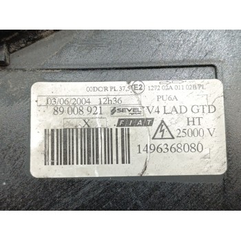 Recambio de faro izquierdo para fiat ulysse (179) 2.2 jtd dynamic referencia OEM IAM 89008921  
