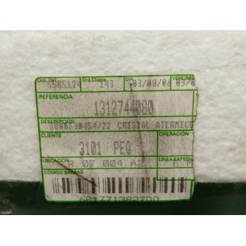 Recambio de luna trasera para fiat ducato combi 11 (desde 03.02) referencia OEM IAM 1312744080  