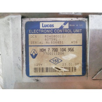 Recambio de centralita motor uce para renault kangoo (f/kc0) alize referencia OEM IAM 7700104956 7700111206 