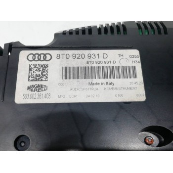 Recambio de cuadro instrumentos para audi a5 coupe (8t) 2.7 tdi referencia OEM IAM 8T0920931D  